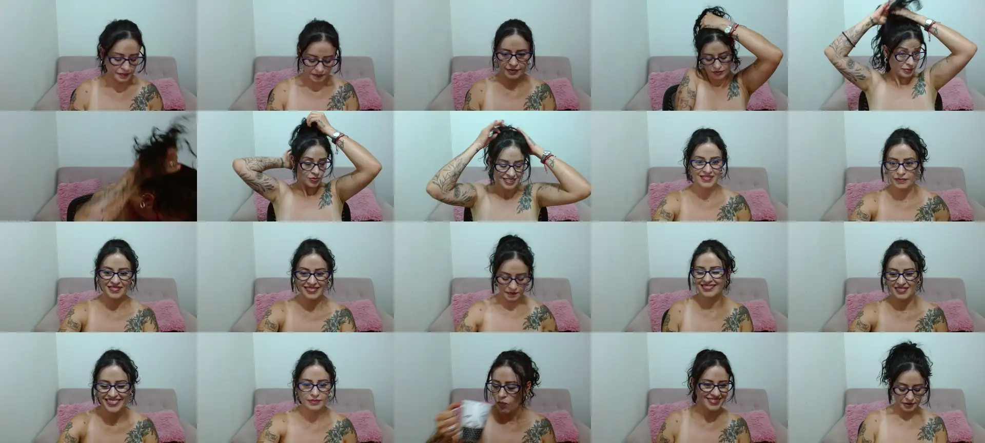 WomanLovely photo contact sheet