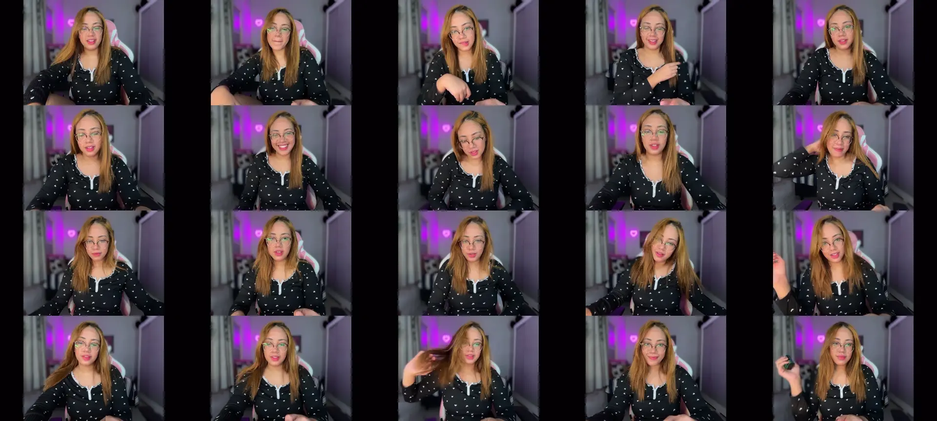 CutieVictoria photo contact sheet