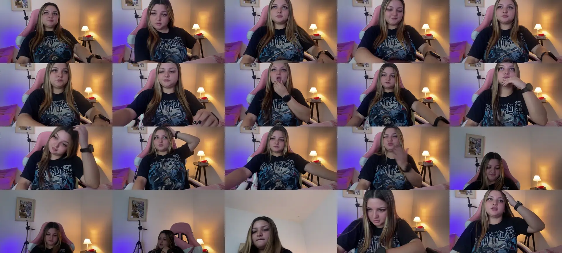 AmandhaX photo contact sheet