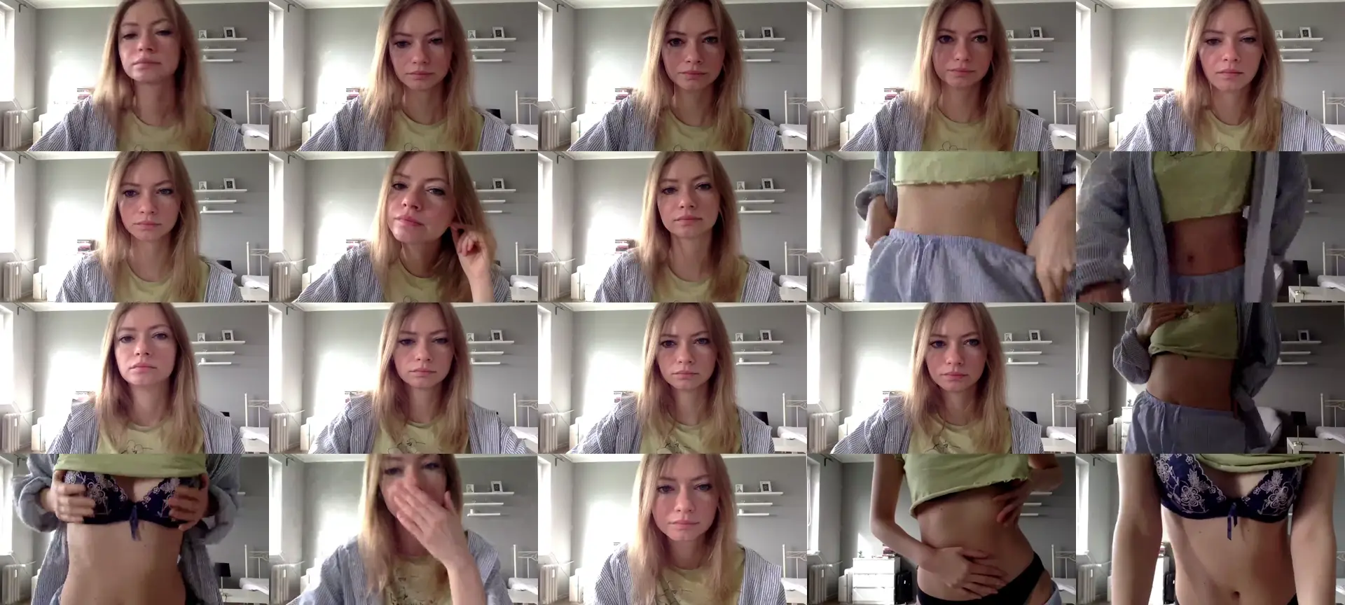 SweetMillie photo contact sheet