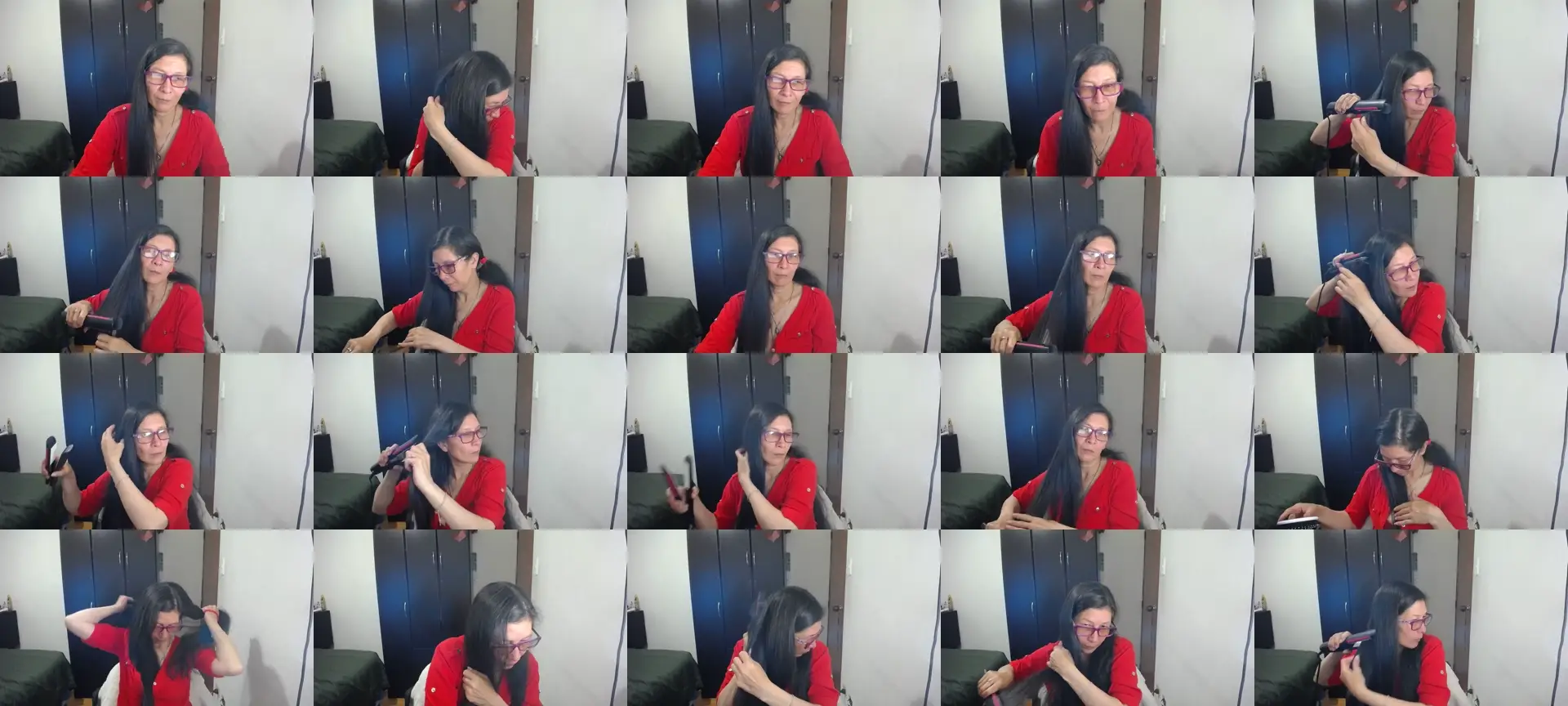 Latin__mature photo contact sheet