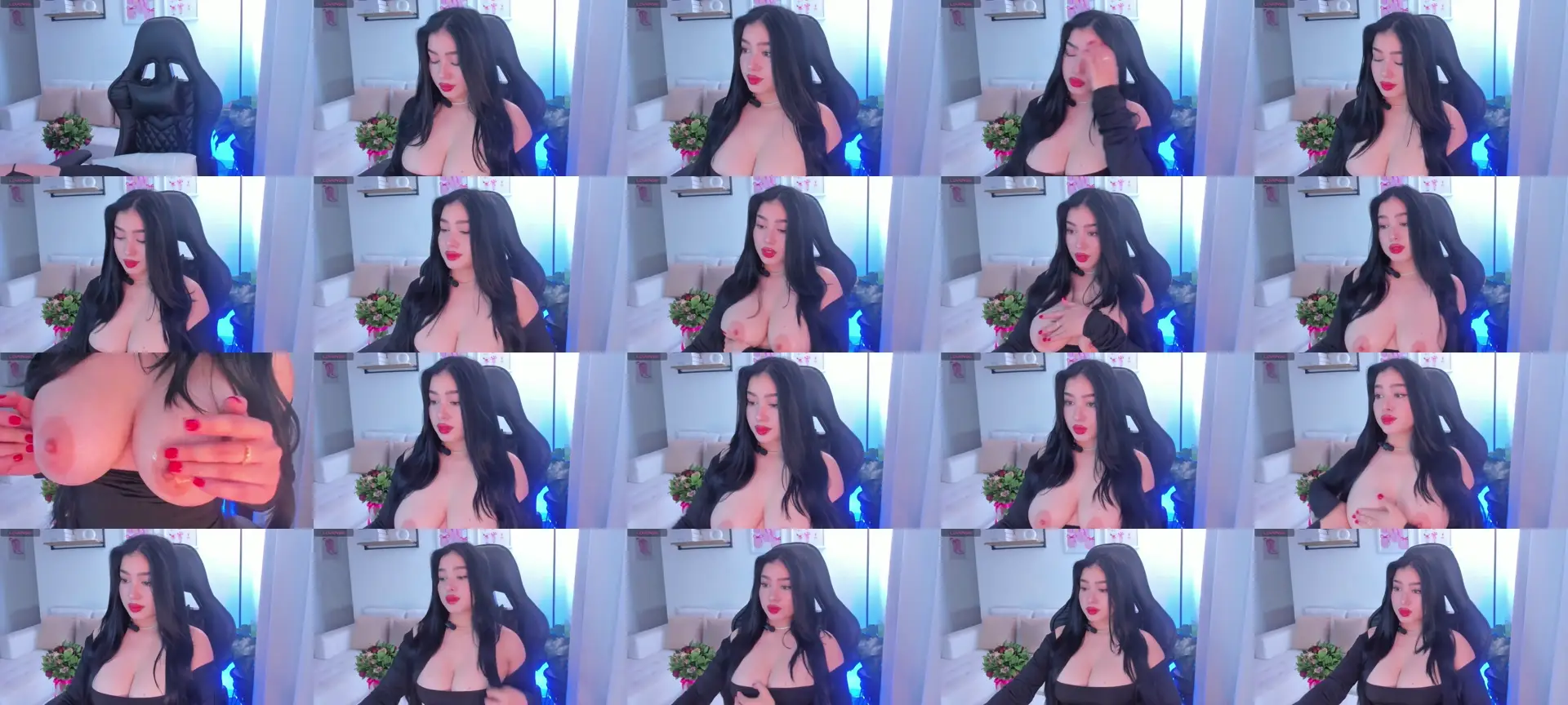 Abbye_blue photo contact sheet