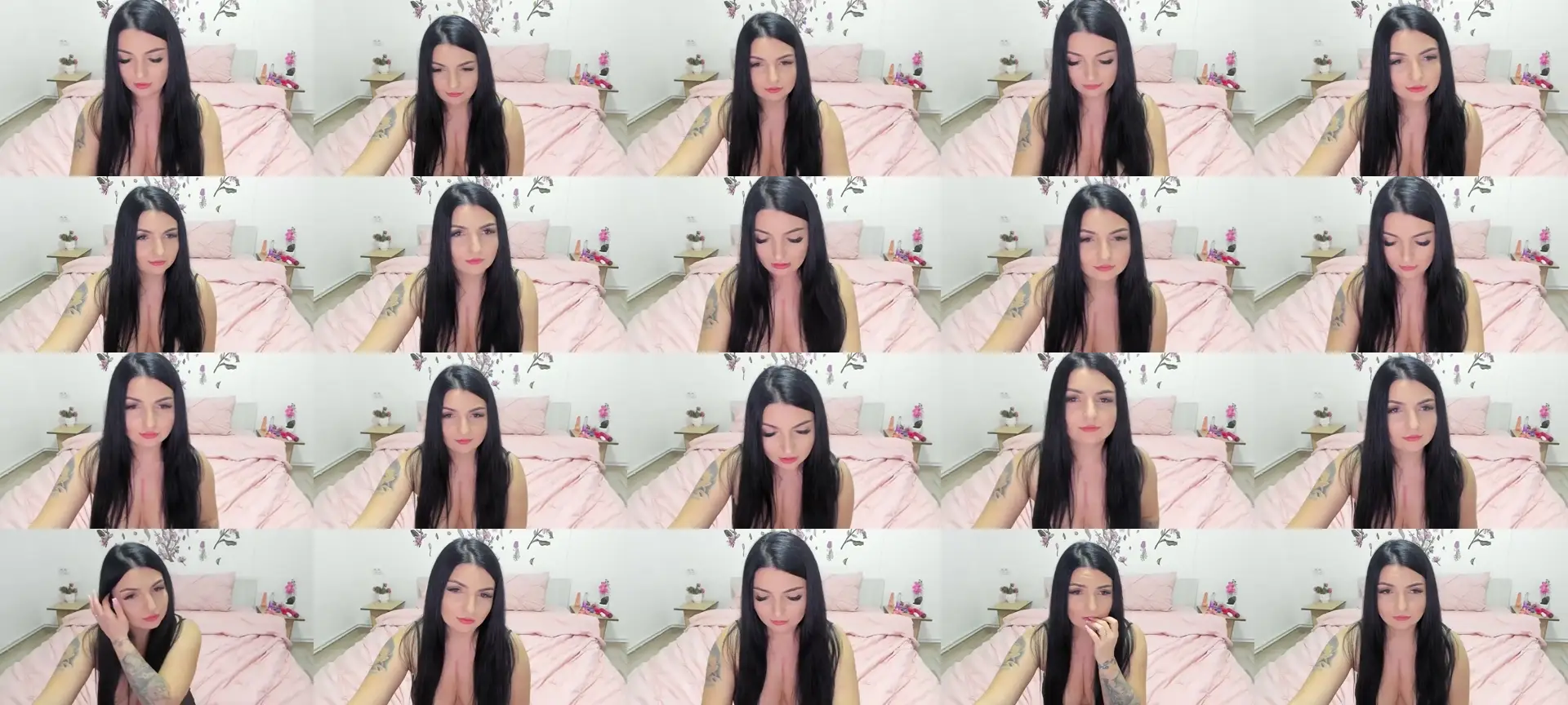 EllieNoire photo contact sheet