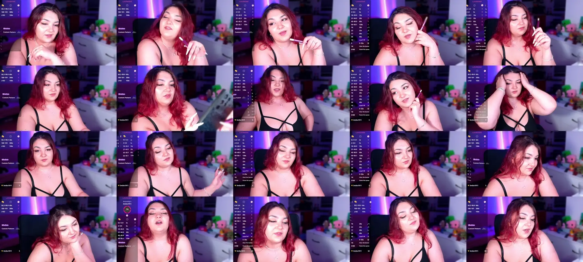 IzzaSparkles photo contact sheet