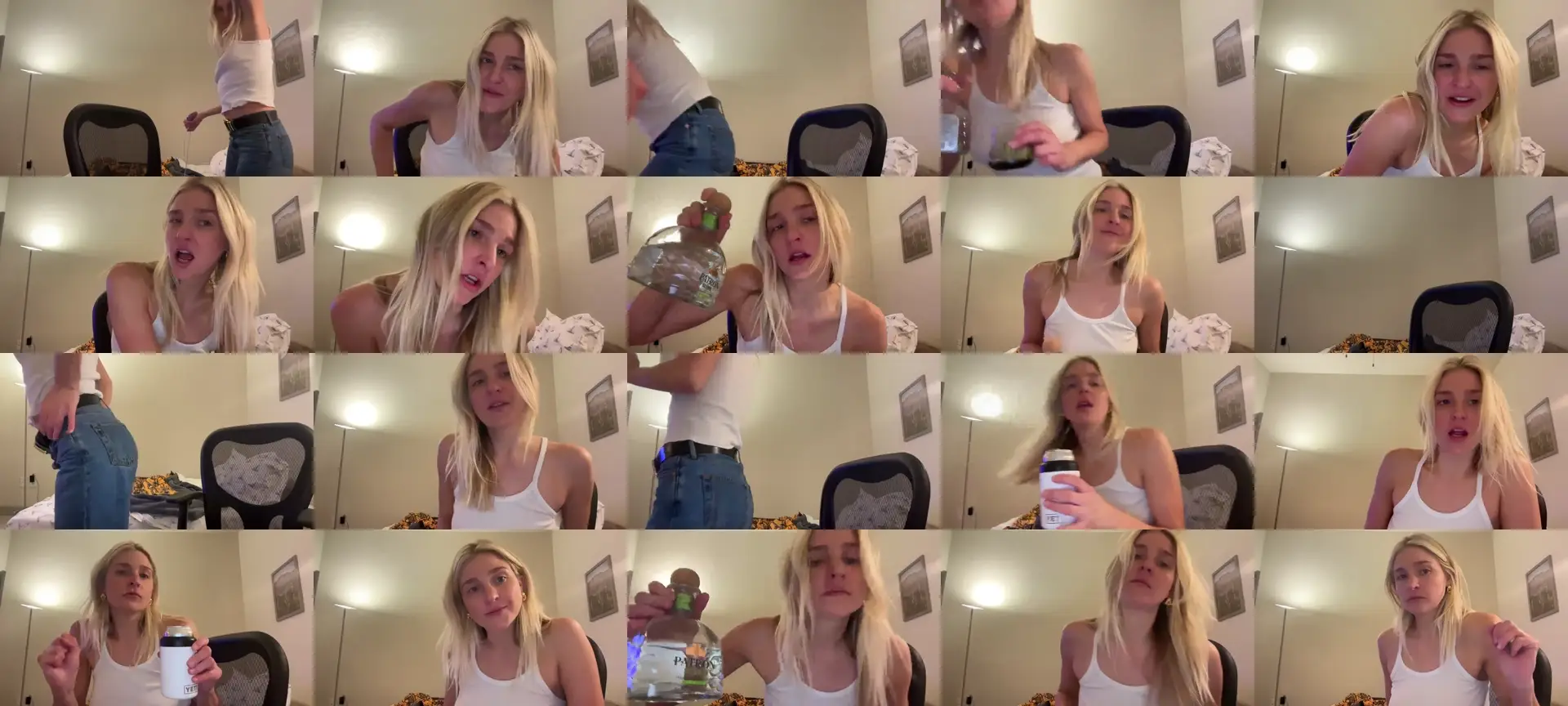 Partygirl1 photo contact sheet