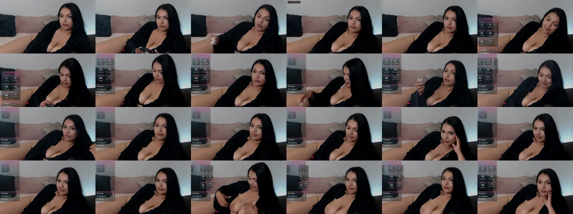 AvelineNoir photo contact sheet