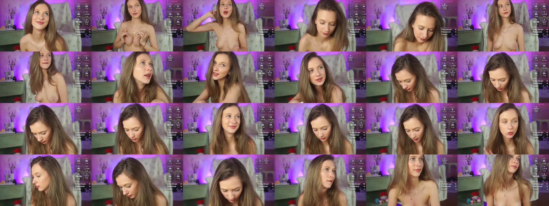 AlexiaPink photo contact sheet