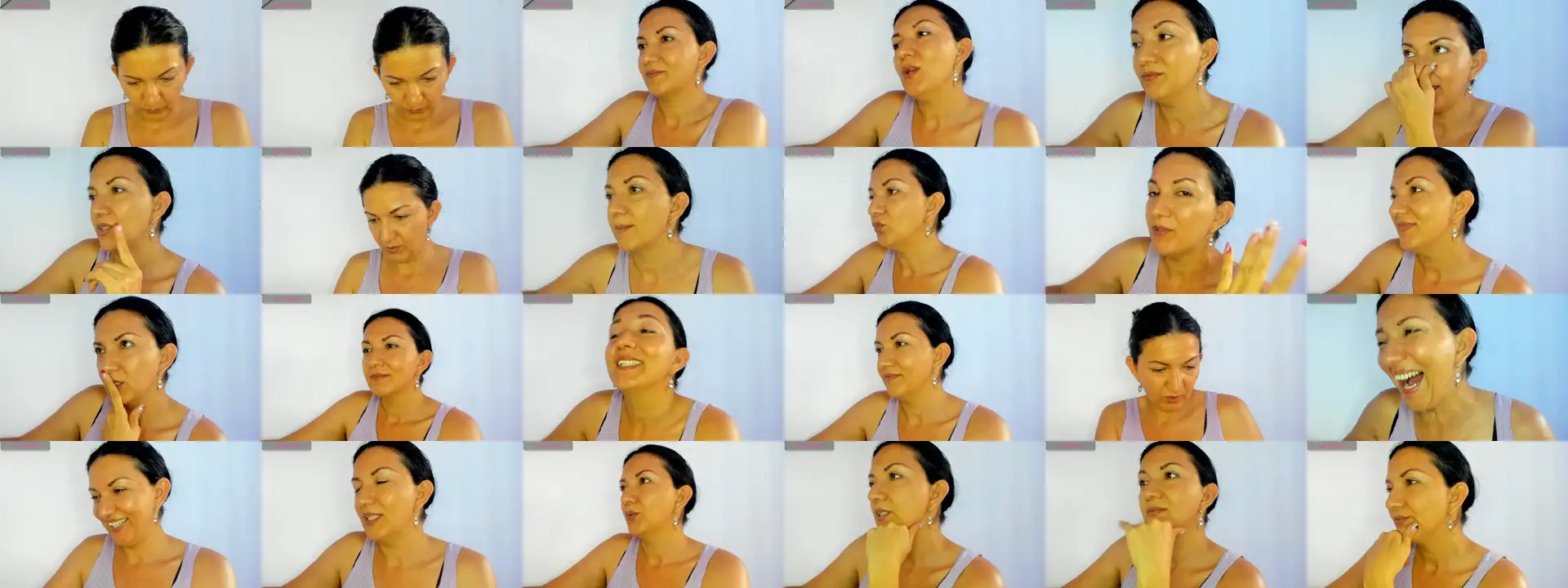 Angelblue photo contact sheet