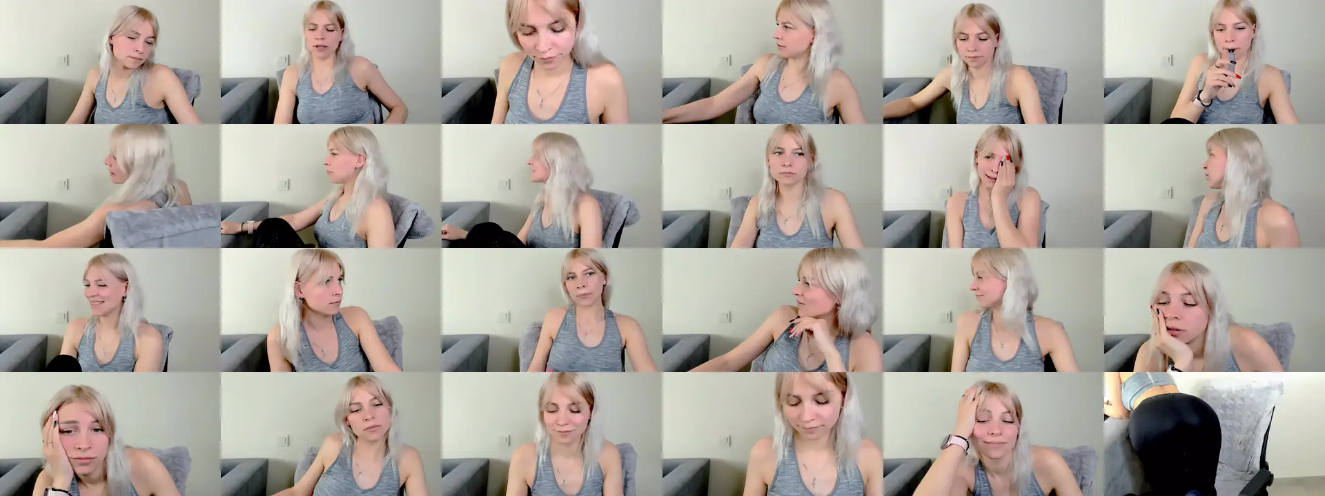 DreamBlondy photo contact sheet