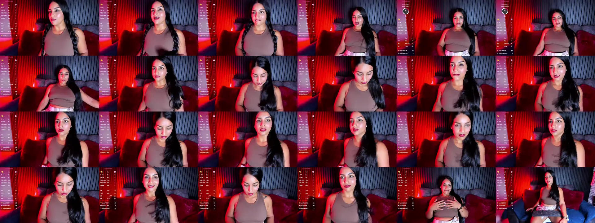 LongHairQueen photo contact sheet