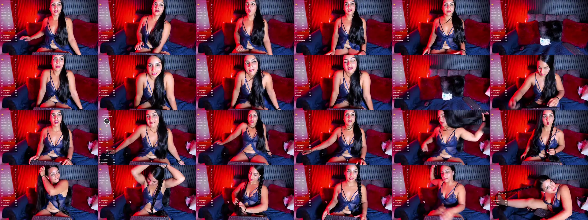 LongHairQueen photo contact sheet