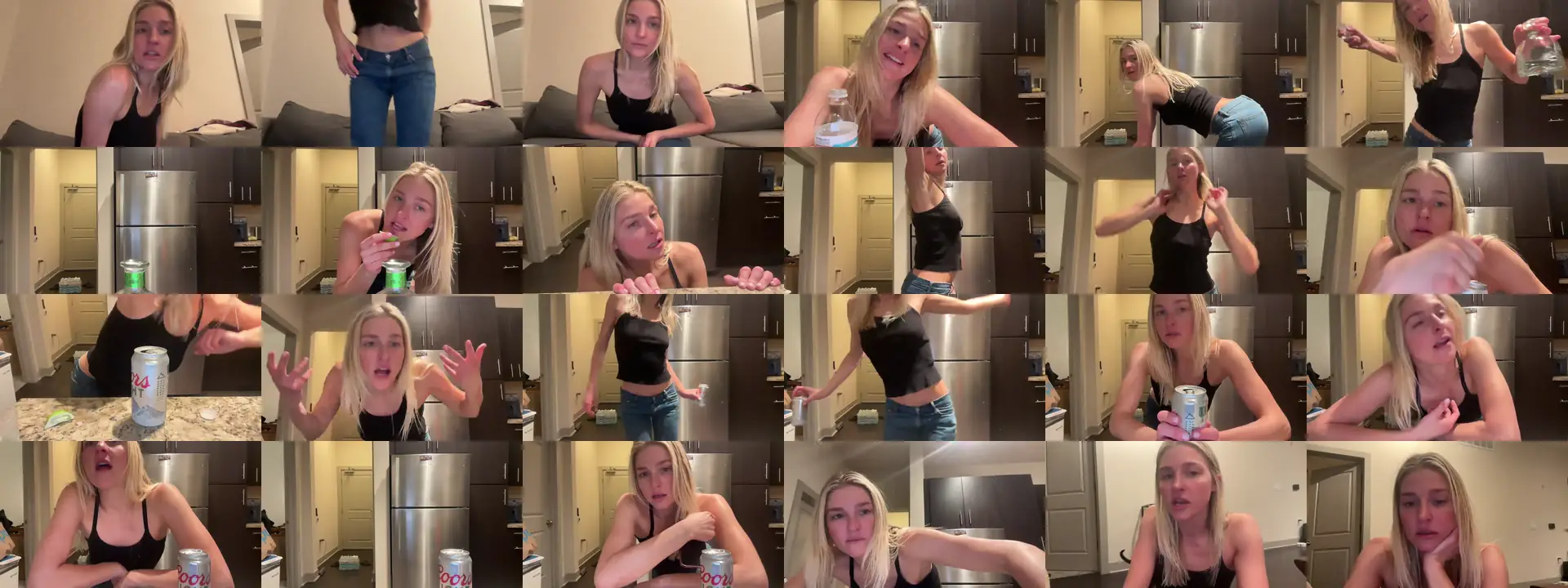 Partygirl1 photo contact sheet