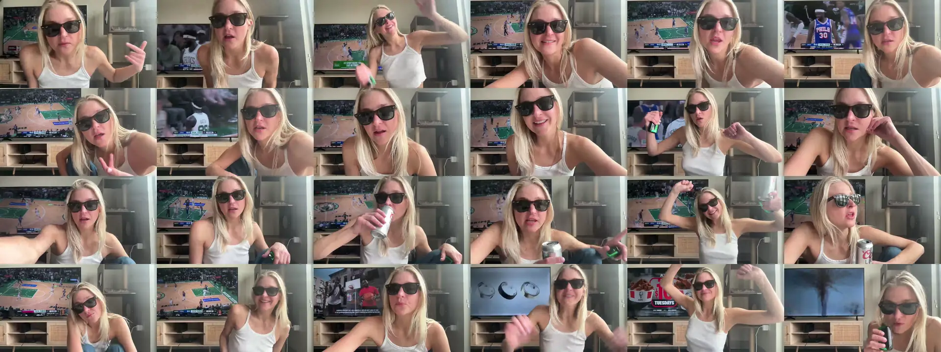 Partygirl1 photo contact sheet