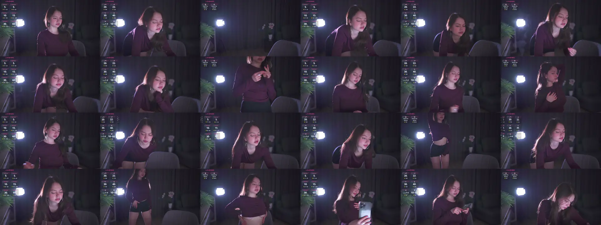 Stacymeeow photo contact sheet