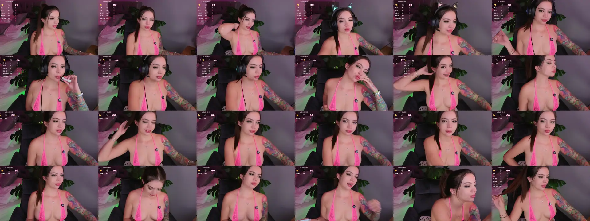 SavageKittenx photo contact sheet