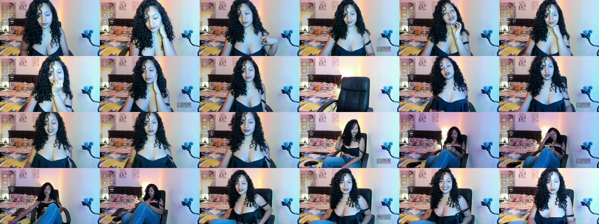 Sexy_latina69 photo contact sheet