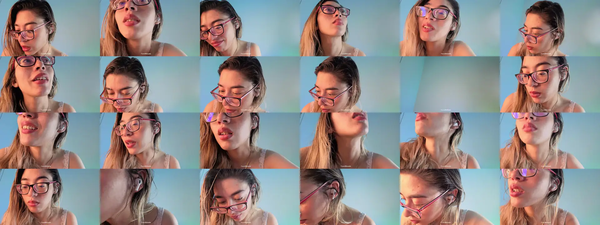 Carolblonde photo contact sheet