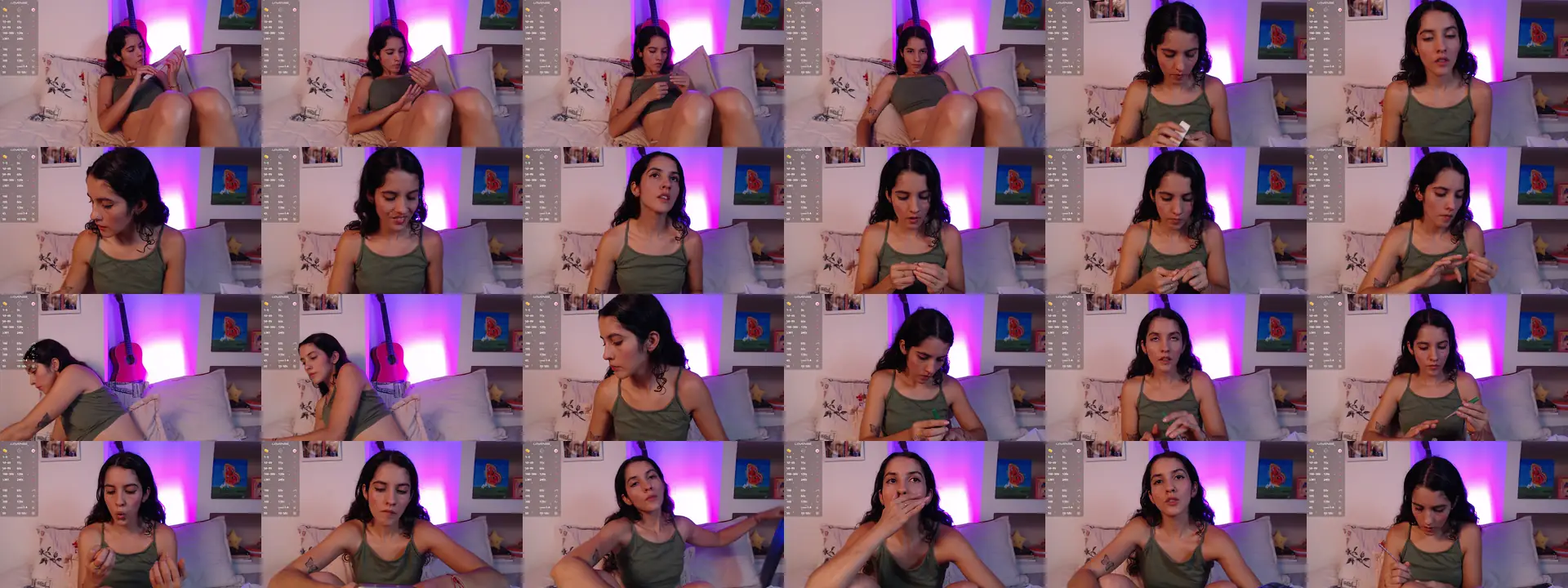 Lailypink photo contact sheet