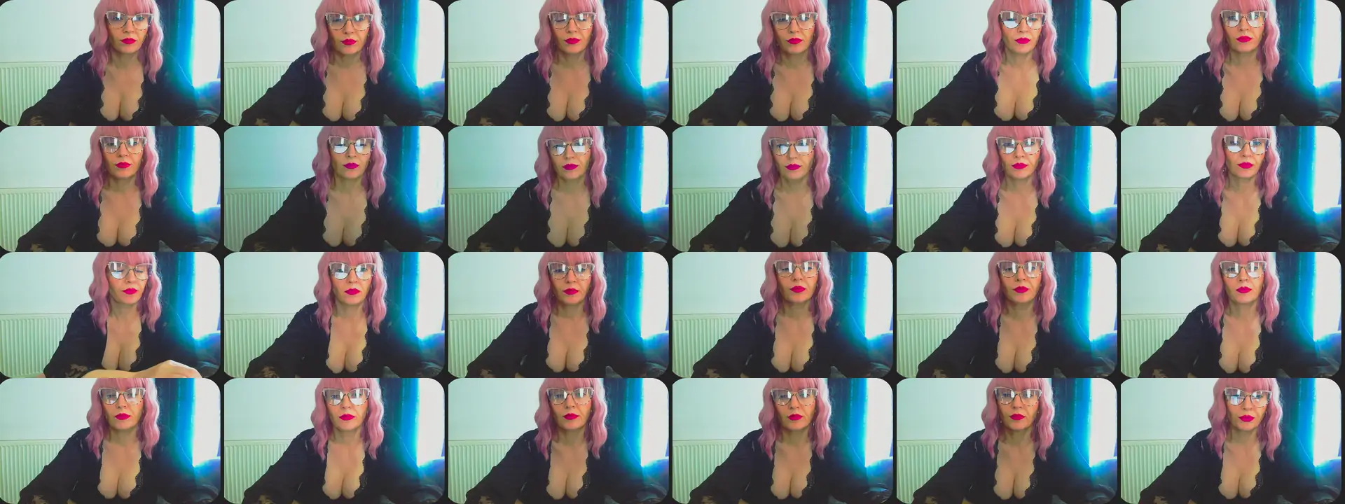 BlondeLuvXO photo contact sheet