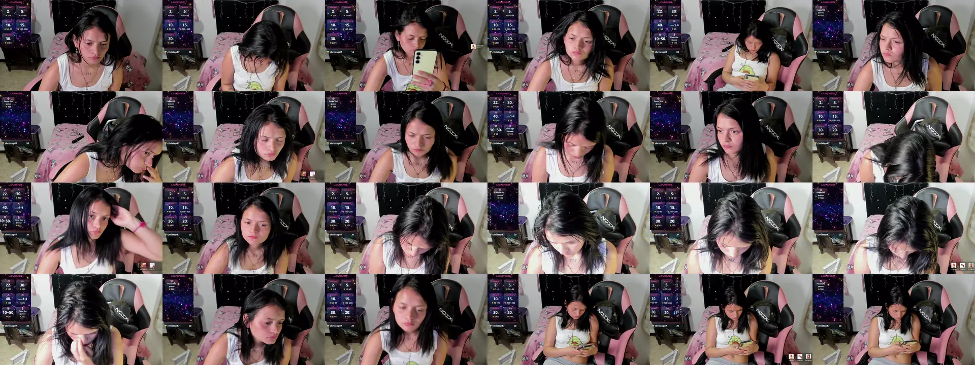 XHarleyqueen photo contact sheet