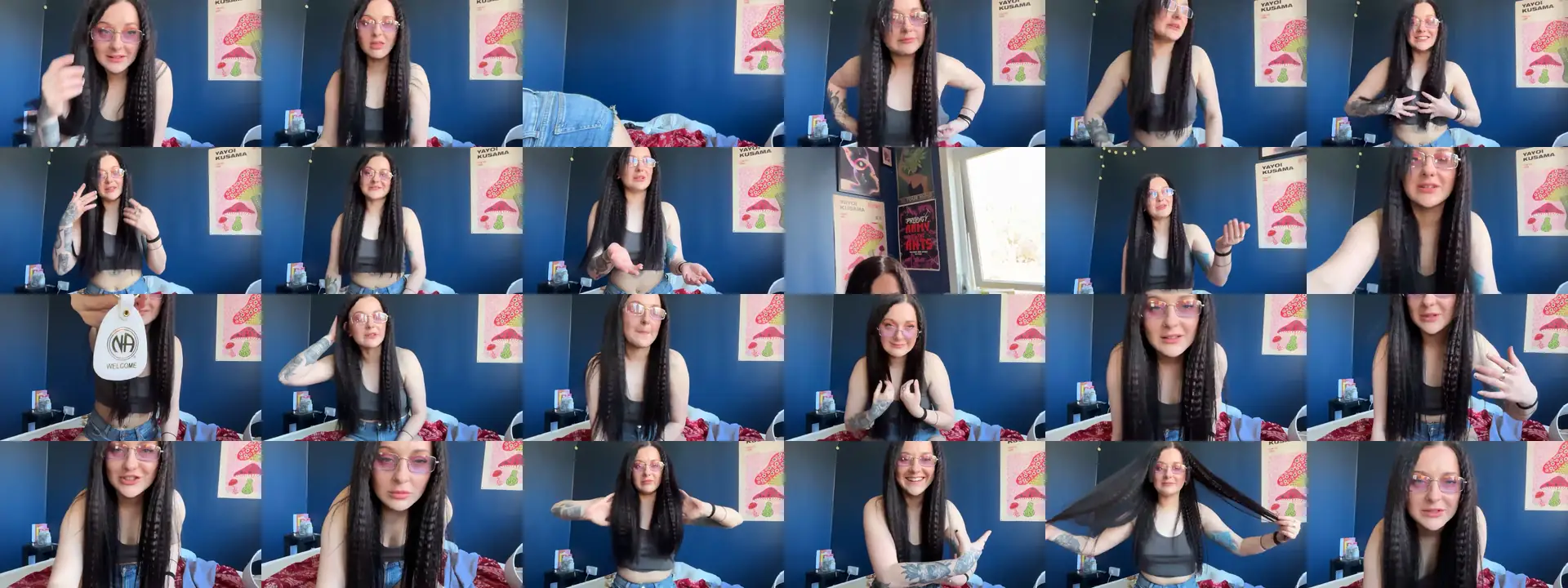 JuicyJessica photo contact sheet