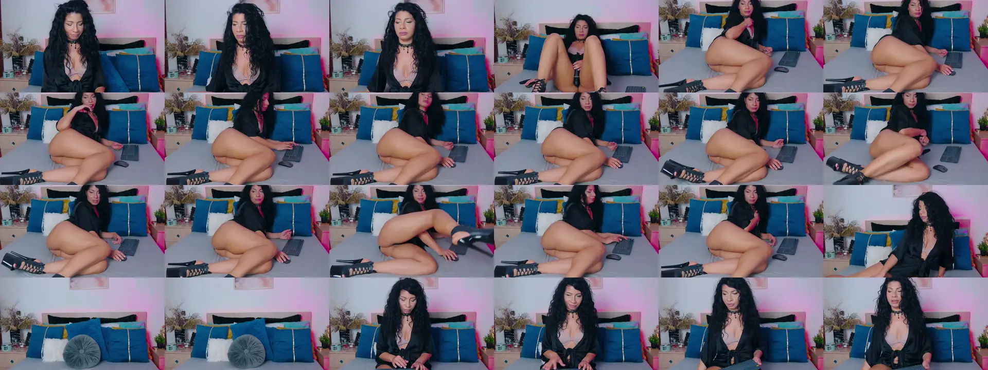 CuteeEbony photo contact sheet