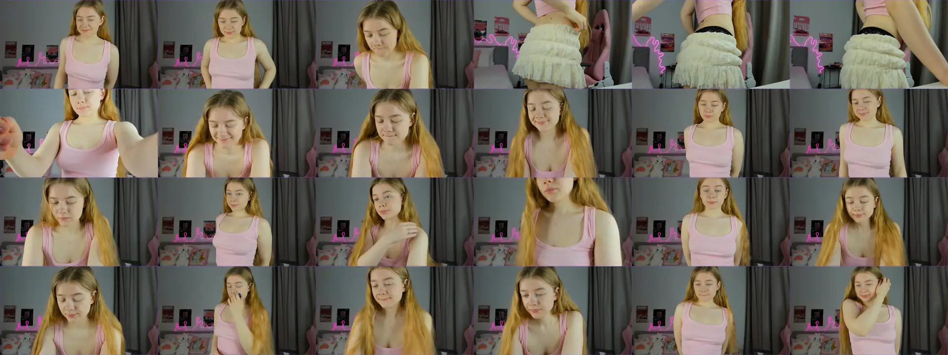 Evievil photo contact sheet