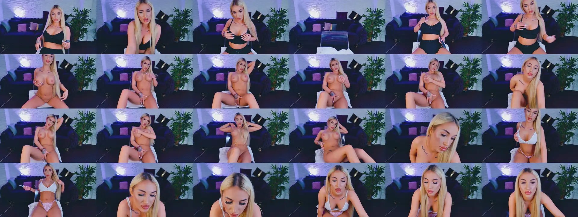 BlondieXStar photo contact sheet