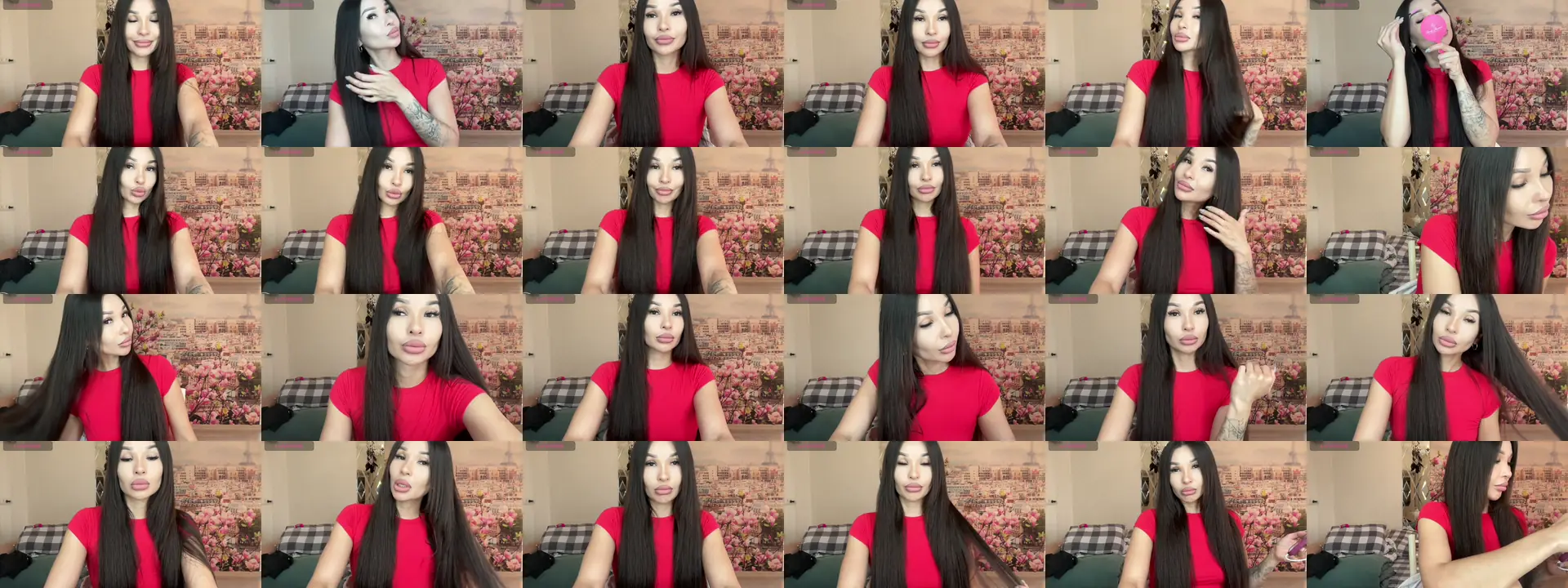 geisha photo contact sheet