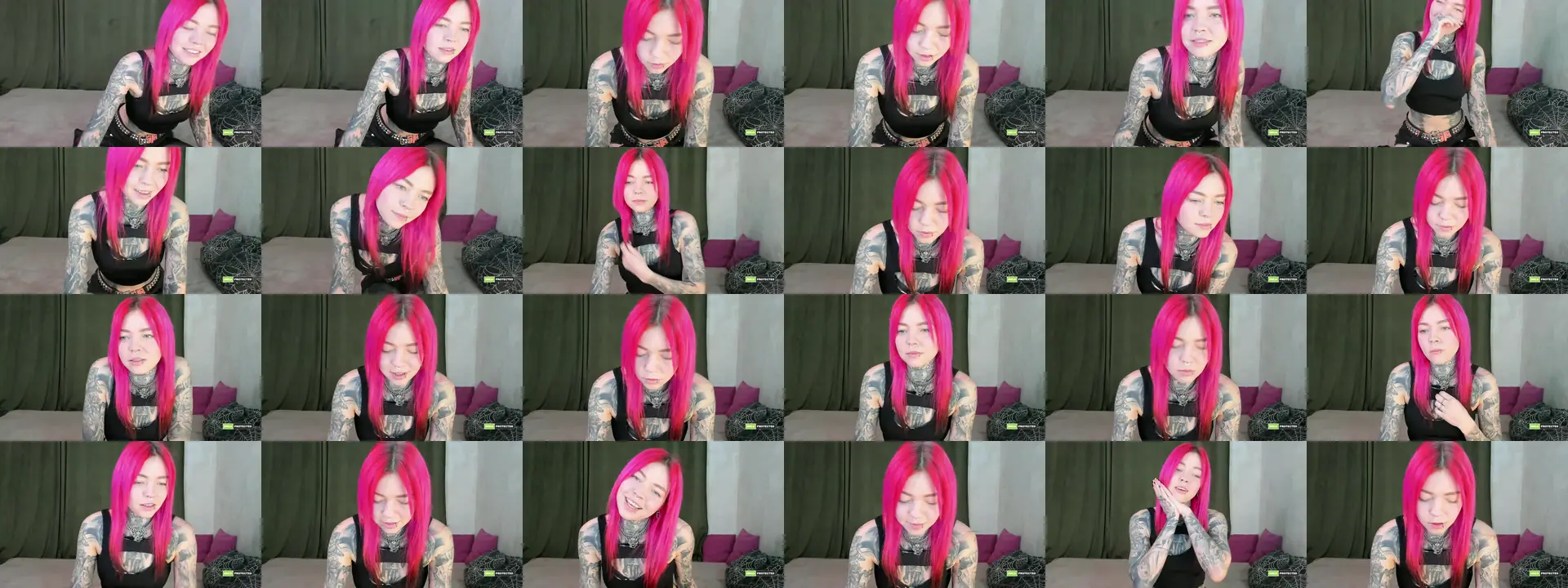 LiluKayden photo contact sheet