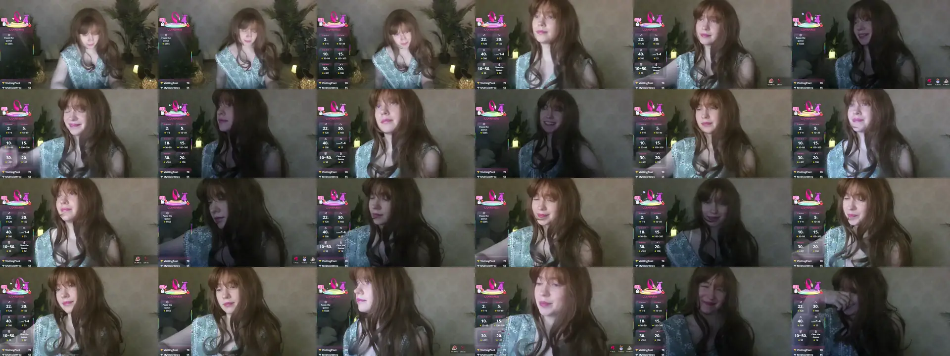 Miss_Vanilla photo contact sheet