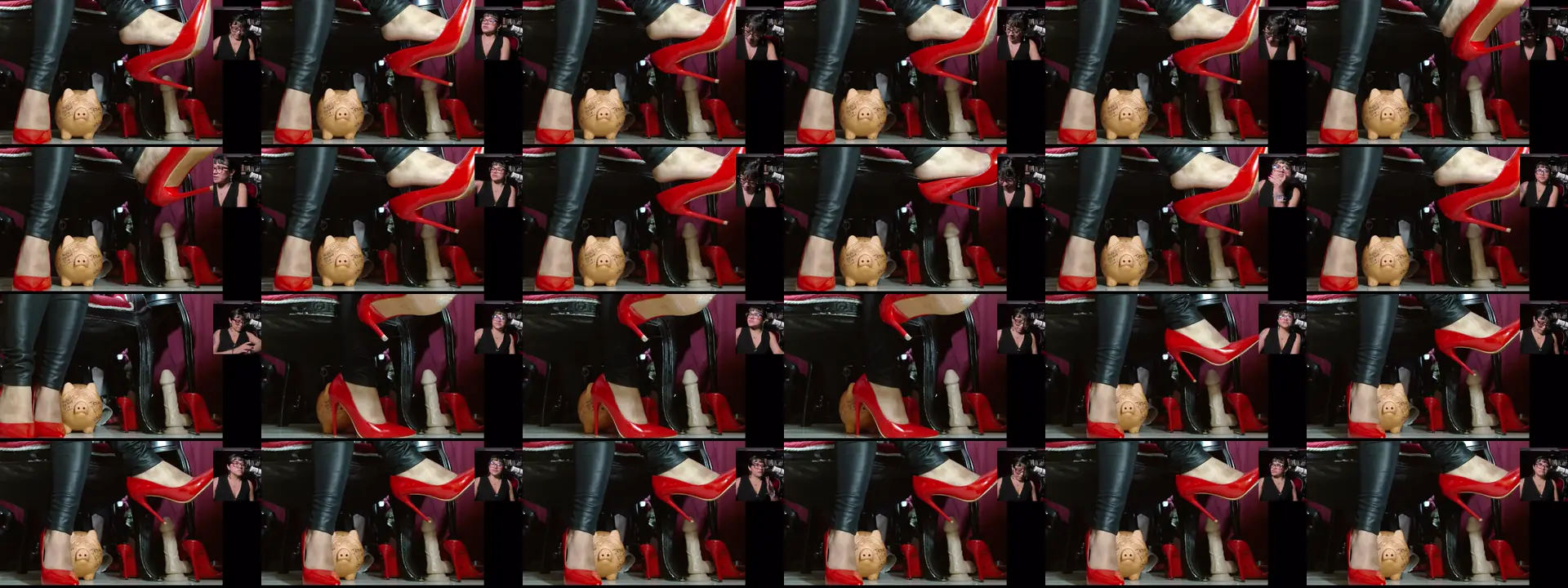 SaraBDSM photo contact sheet