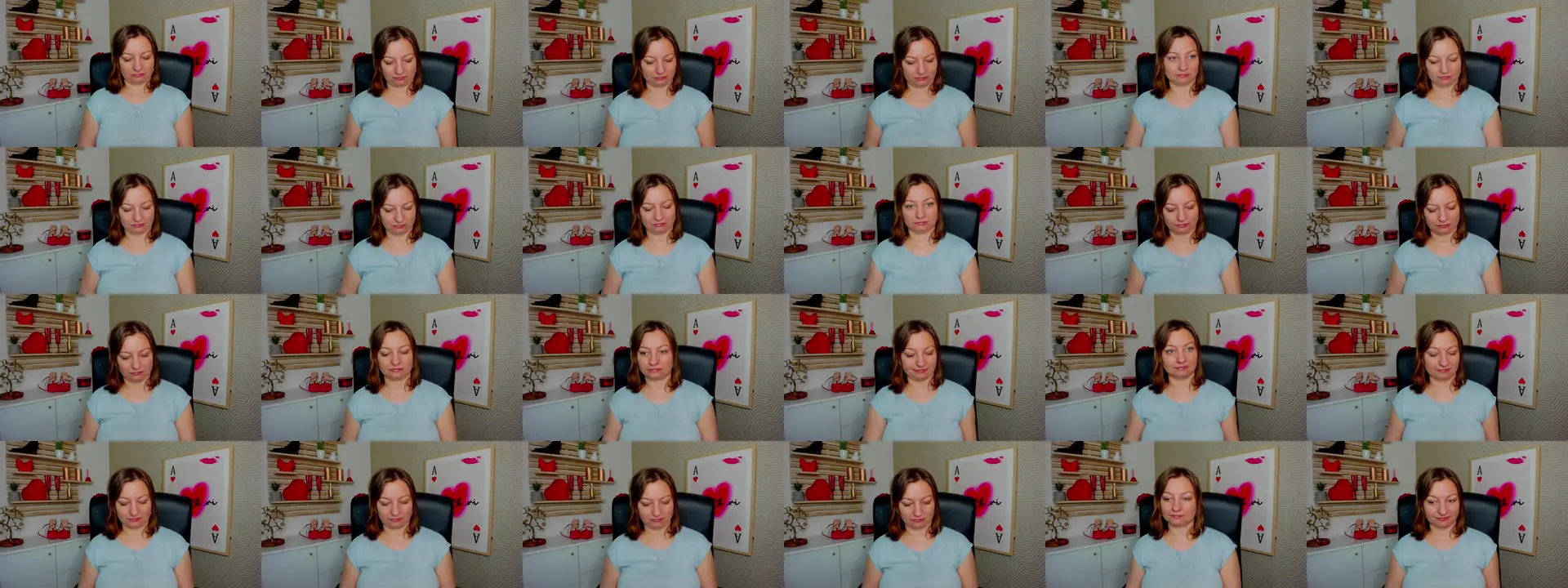 Cum4Angela photo contact sheet