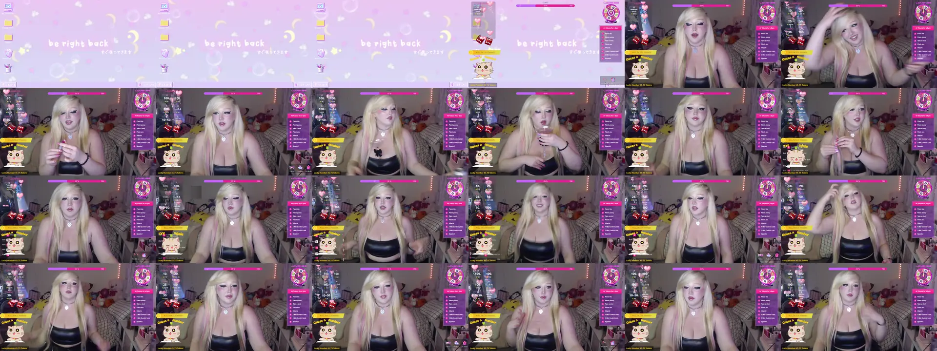 MilkyyyBunny photo contact sheet