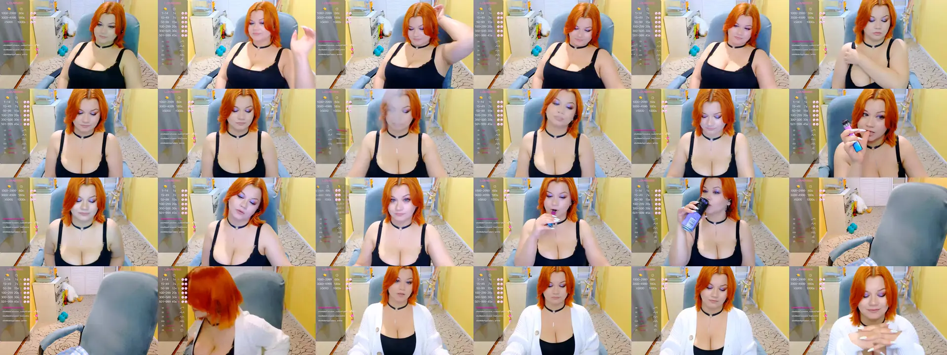 RedheadChilli photo contact sheet
