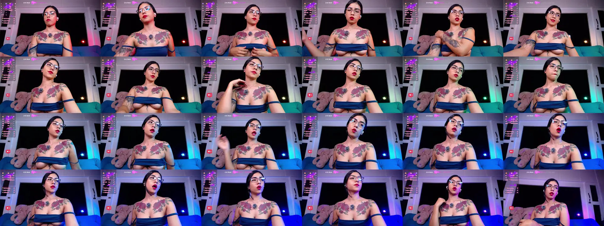 SexyAmaranta photo contact sheet