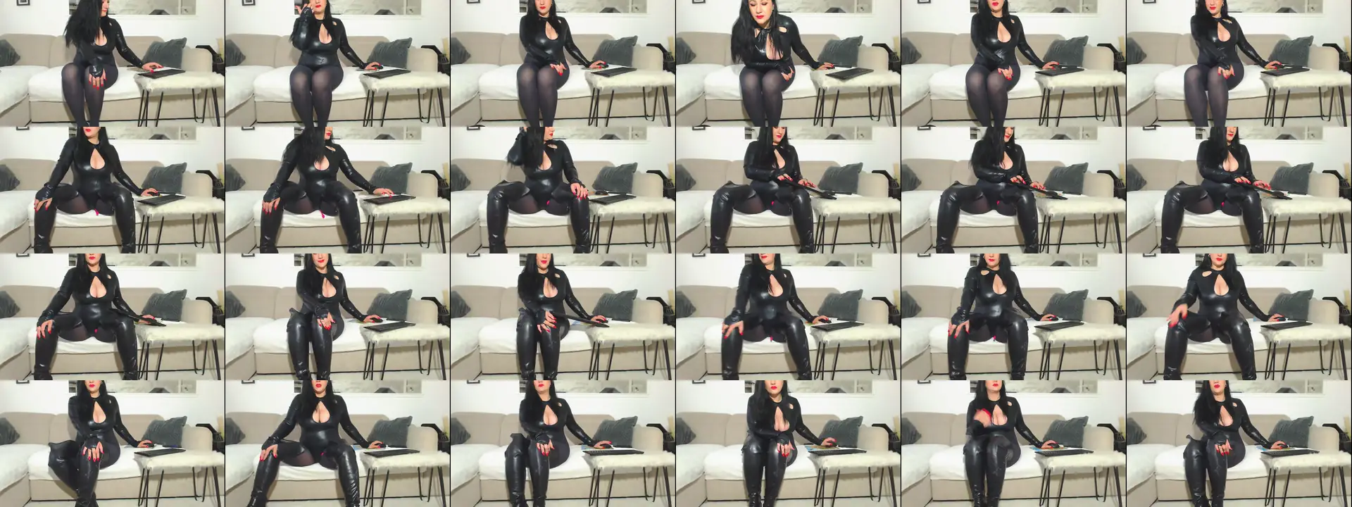 Xsexydomina photo contact sheet