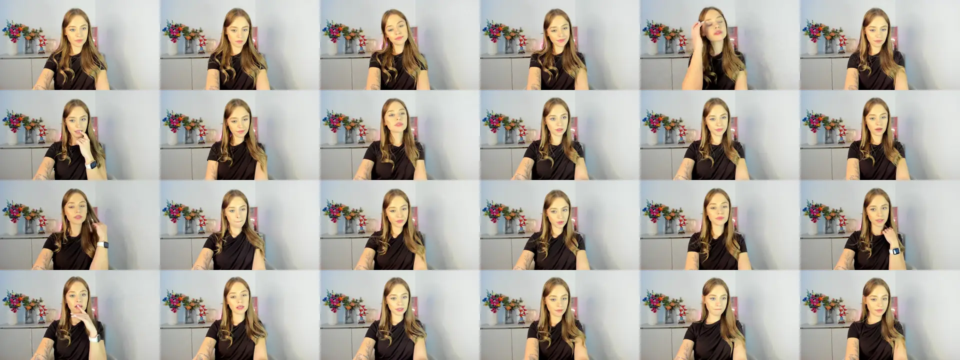 YoursCindy photo contact sheet