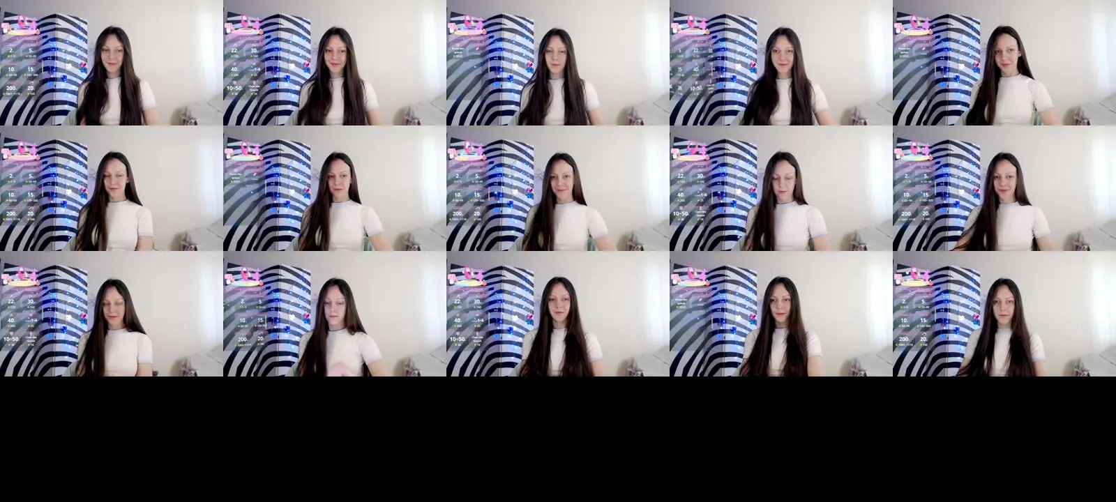 BareflySi photo contact sheet