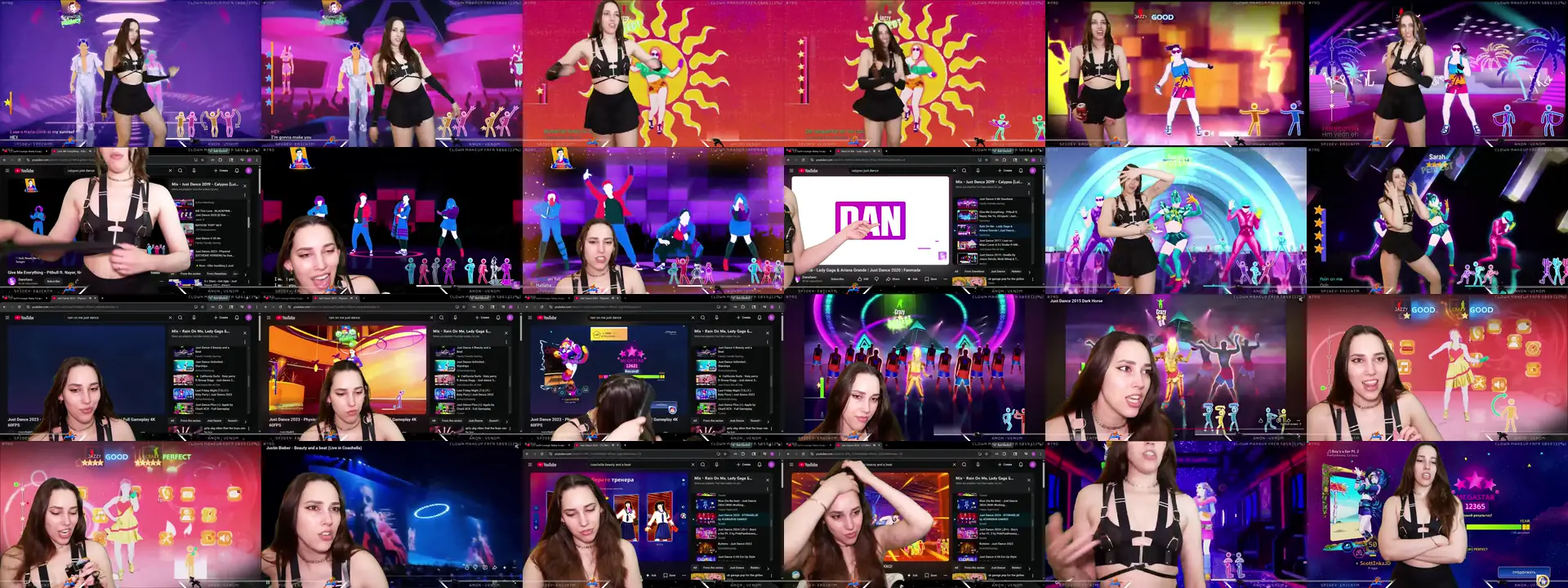 Dashy photo contact sheet