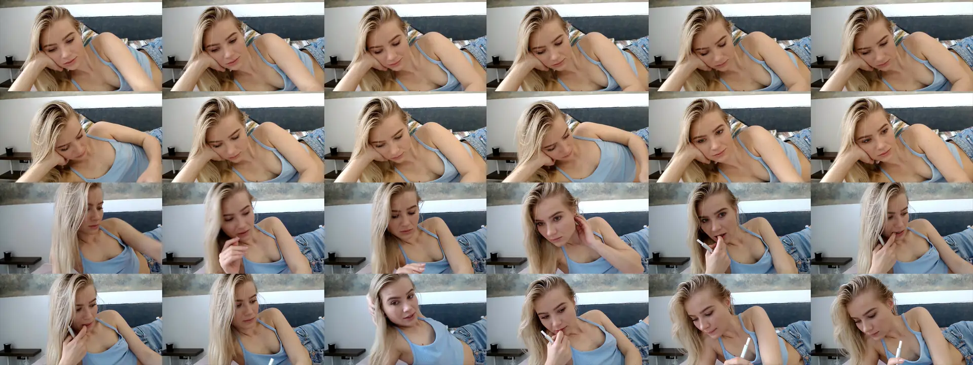 fiancee photo contact sheet