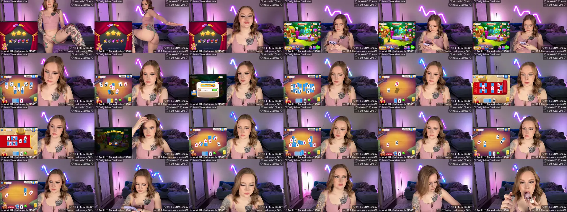 MissLizzy photo contact sheet