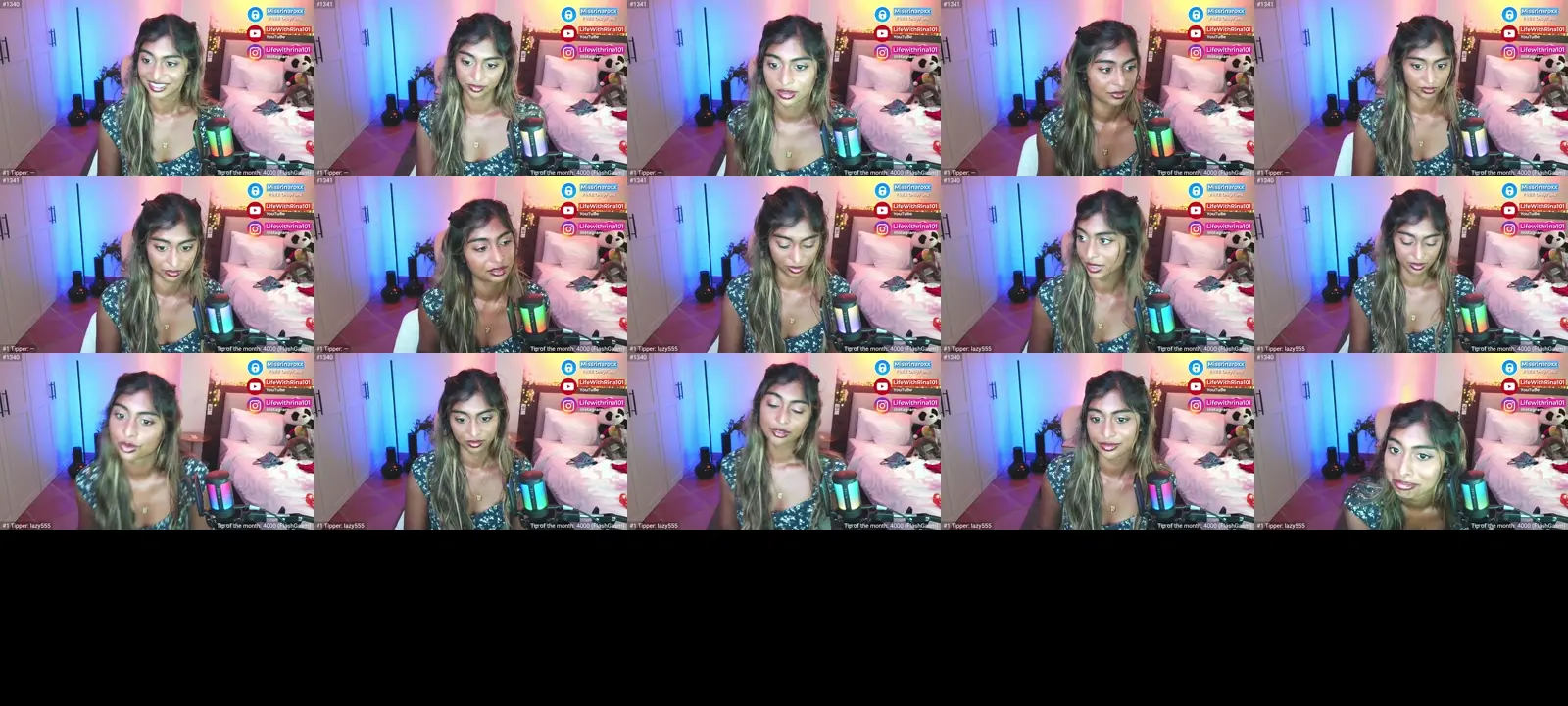 Missrinaroxx photo contact sheet