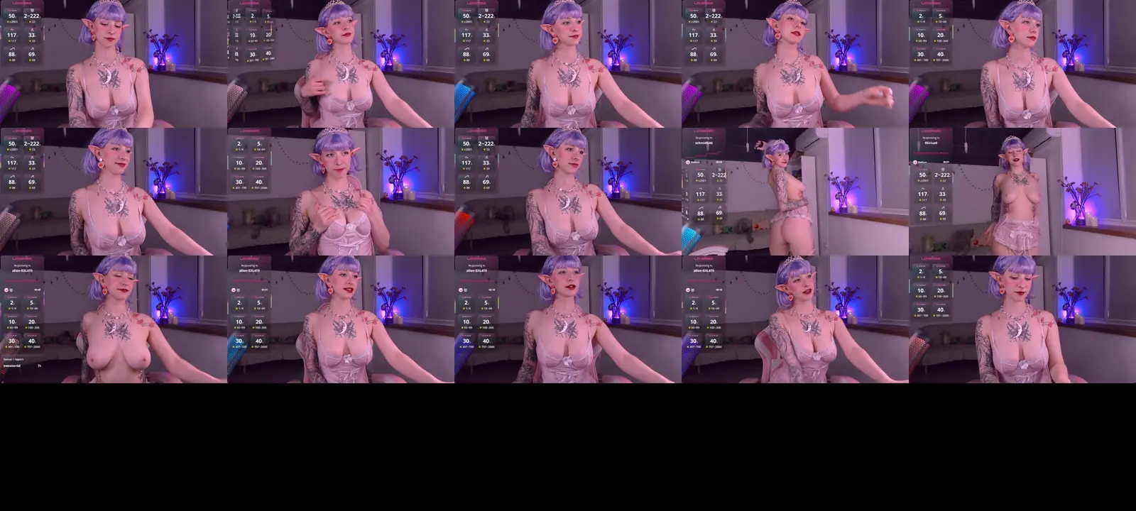 AkikoHentai photo contact sheet