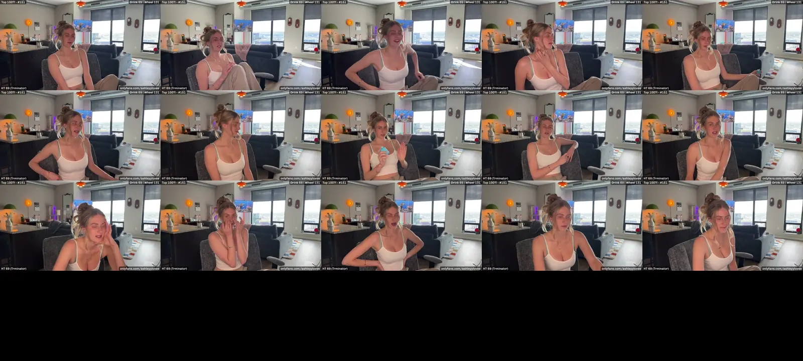 AshleyyLovee photo contact sheet
