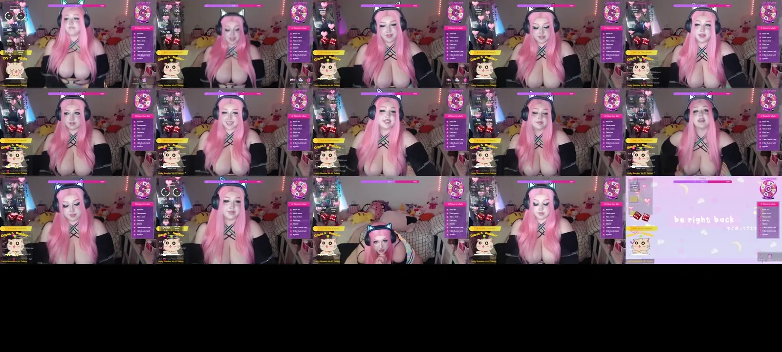 MilkyyyBunny photo contact sheet