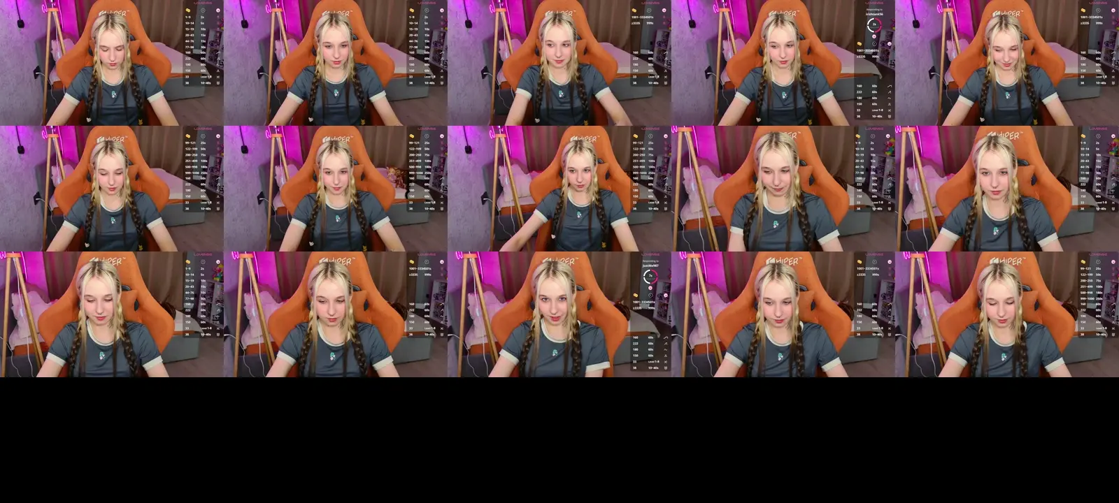 Melisandea photo contact sheet