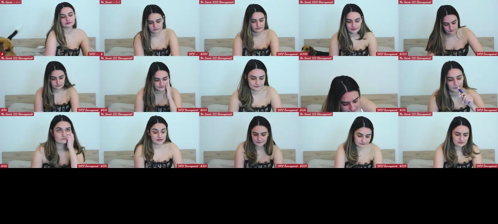 SecretAmber photo contact sheet