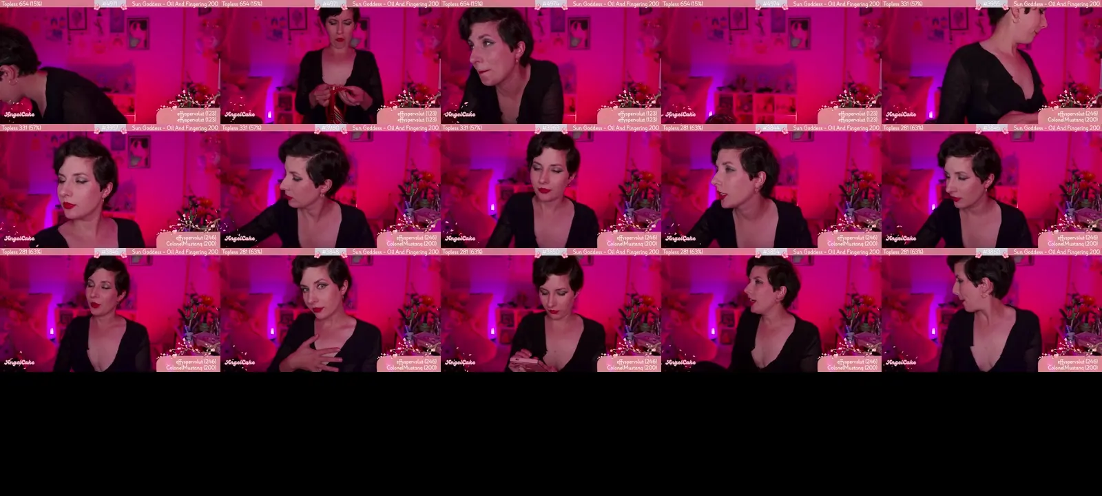 AngelCake photo contact sheet