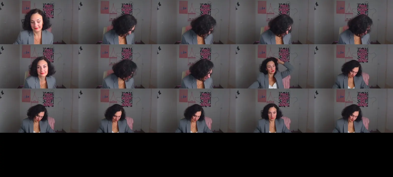 Darkkristina photo contact sheet